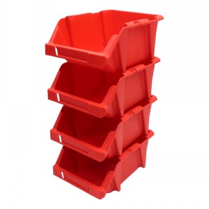 Stack & Nest Plastic Parts Bins Size D 10 Pack